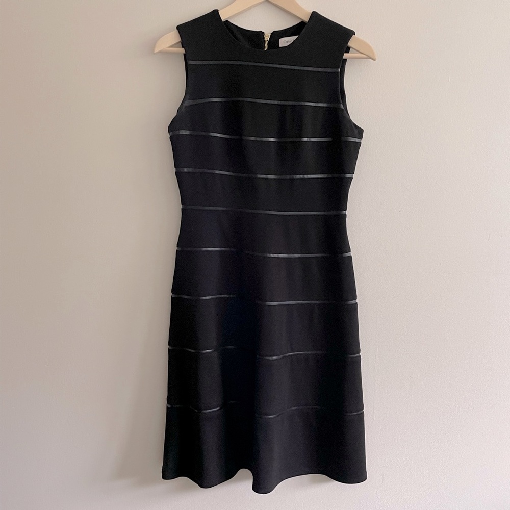 Calvin Klein Black A-Line Dress